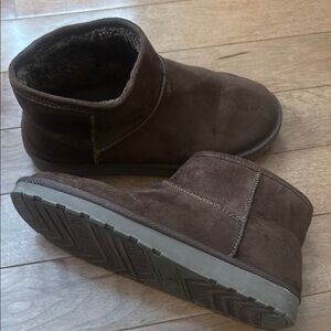 Brown Suede Ankle Boots